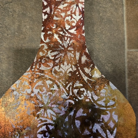 HANDCRAFTED Upcycled Wood Paddle HANDPAINTED Wall Art Decor Handmade Artwork - Picture 8 of 15